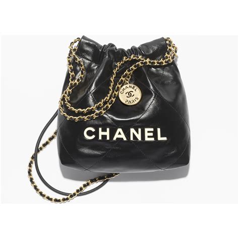 mini chanel bum|Chanel 22 mini handbag, Metallic calfskin & gold metal , green .